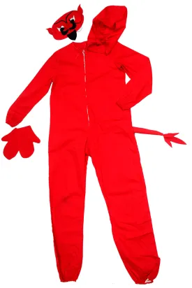 1950s Vintage Red Devil Childs Halloween Party Costume in Original Box