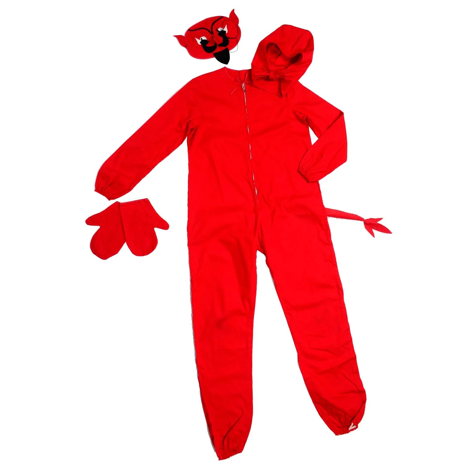 1950s Vintage Red Devil Childs Halloween Party Costume in Original Box