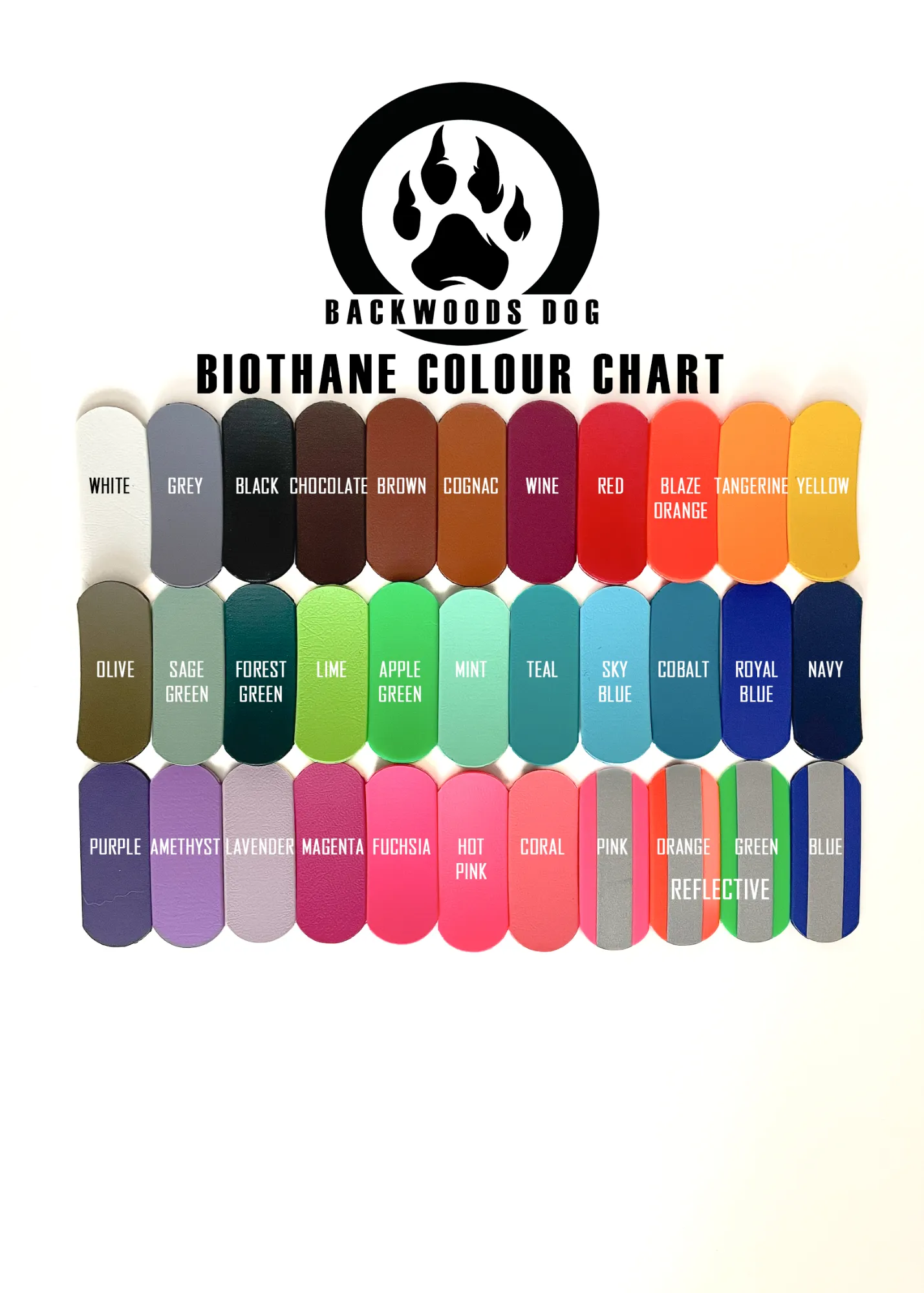1" Waterproof BioThane Adjustable Brass Martingale Collar
