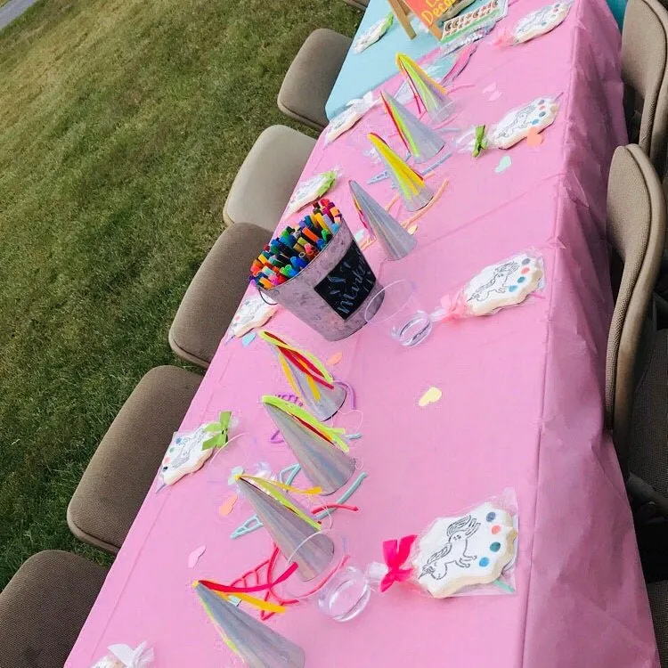 8 Iridescent Unicorn Horn Hats
