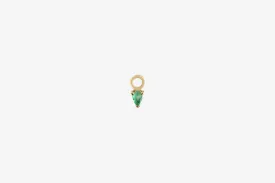 9K Gold Pear Cut Gemstone Plaque - Single