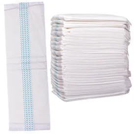 Adult Incontinence Booster Pads Extra Absorbent with Adhesive [Large 3.5''x11.5''] Protection for Men and Women - Soft Disposable Diaper Top Liner Pad - Comfortable 3.5x11.5 inches (24)