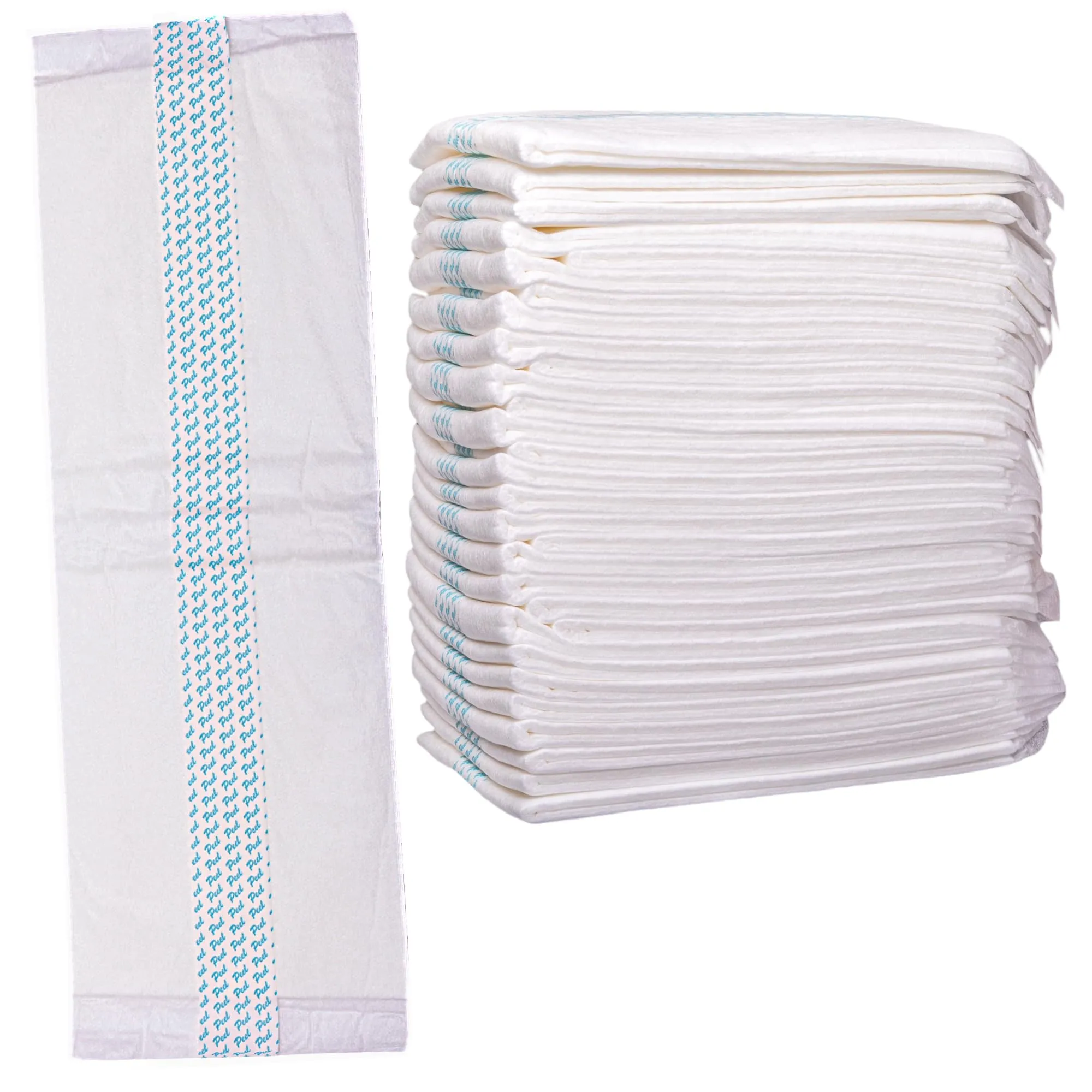 Adult Incontinence Booster Pads Extra Absorbent with Adhesive [Large 3.5''x11.5''] Protection for Men and Women - Soft Disposable Diaper Top Liner Pad - Comfortable 3.5x11.5 inches (24)