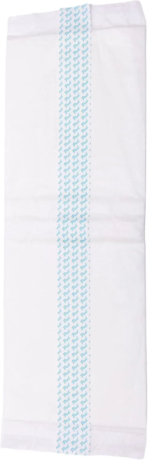 Adult Incontinence Booster Pads Extra Absorbent with Adhesive [Large 3.5''x11.5''] Protection for Men and Women - Soft Disposable Diaper Top Liner Pad - Comfortable 3.5x11.5 inches (24)