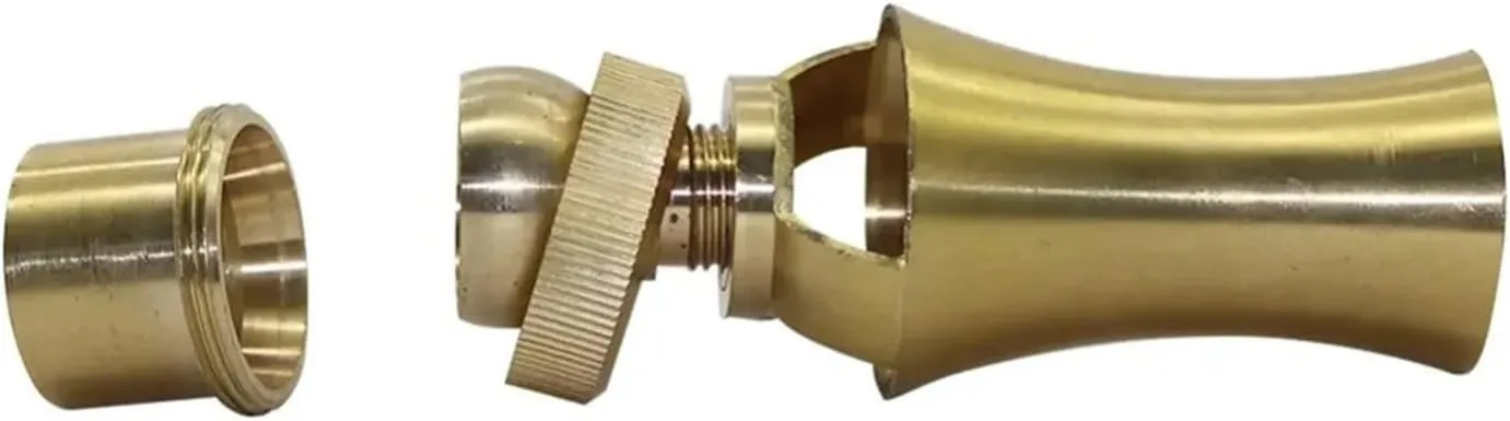 Air-Blended Bubbling Jet Fountain Brass Nozzle 1/2" 3/4" 1" 1.5" 2"Female/Male Thread Multi-direction Garden Fountain Spray Head for Garden, Pool(3I4 Inch)