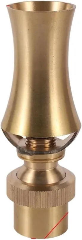 Air-Blended Bubbling Jet Fountain Brass Nozzle 1/2" 3/4" 1" 1.5" 2"Female/Male Thread Multi-direction Garden Fountain Spray Head for Garden, Pool(3I4 Inch)