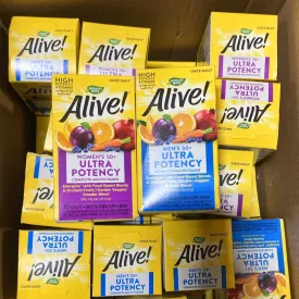Alive Women's & Men's 50  Ultra Potency Complete Multivitamin Supplement (50 Pcs Lot)