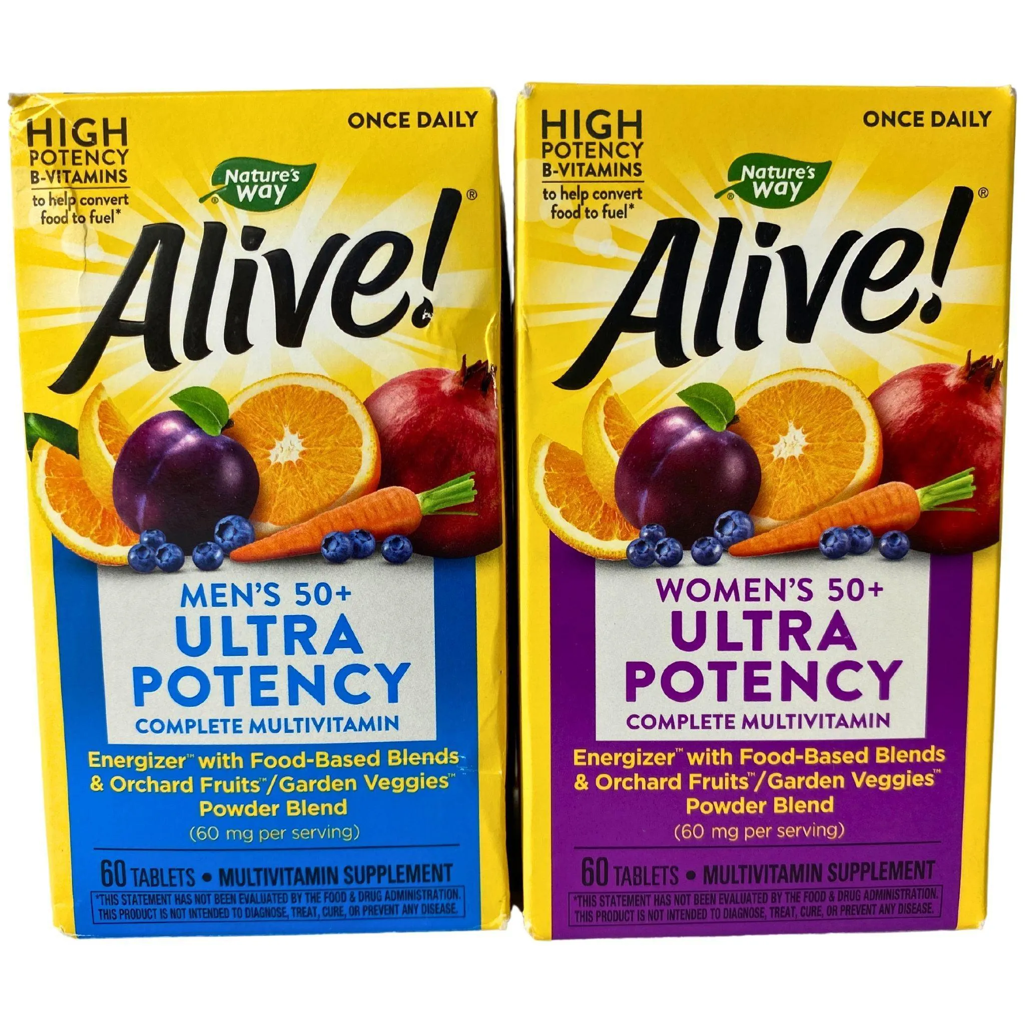 Alive Women's & Men's 50  Ultra Potency Complete Multivitamin Supplement (50 Pcs Lot)