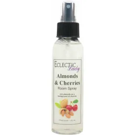 Almonds And Cherries Room Spray - Fragrant Aromatic Room Mist For Home, Room, Office