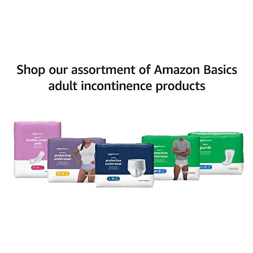 Amazon Basics Incontinence, Bladder Control & Postpartum Pads for Women, Overnight Absorbency, 60 Count, 2 Packs of 30 (Previously Solimo)