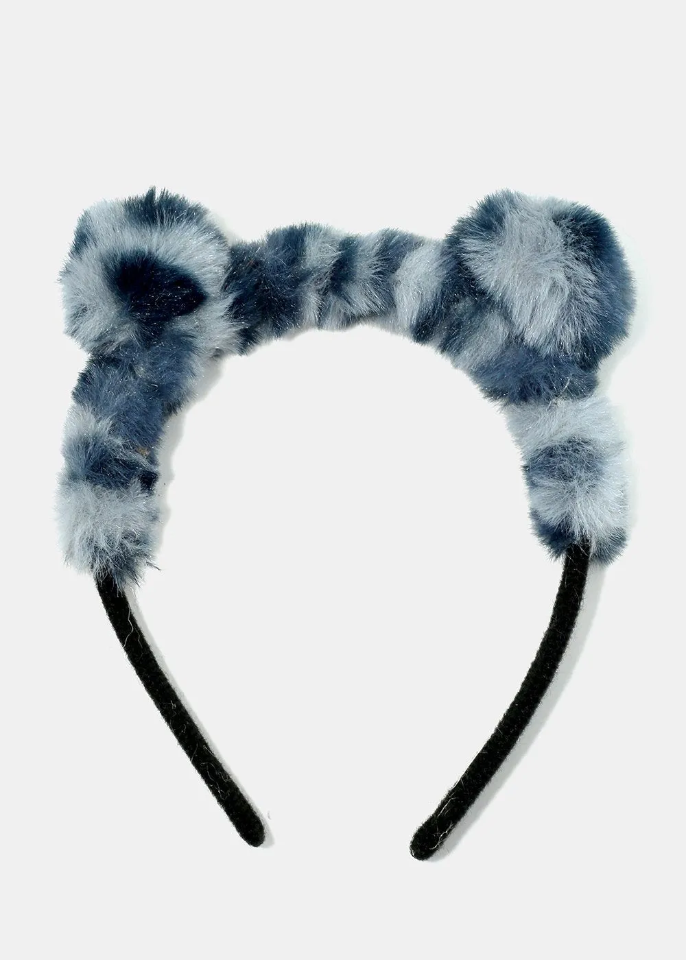 Animal Print Pom Pom Headband