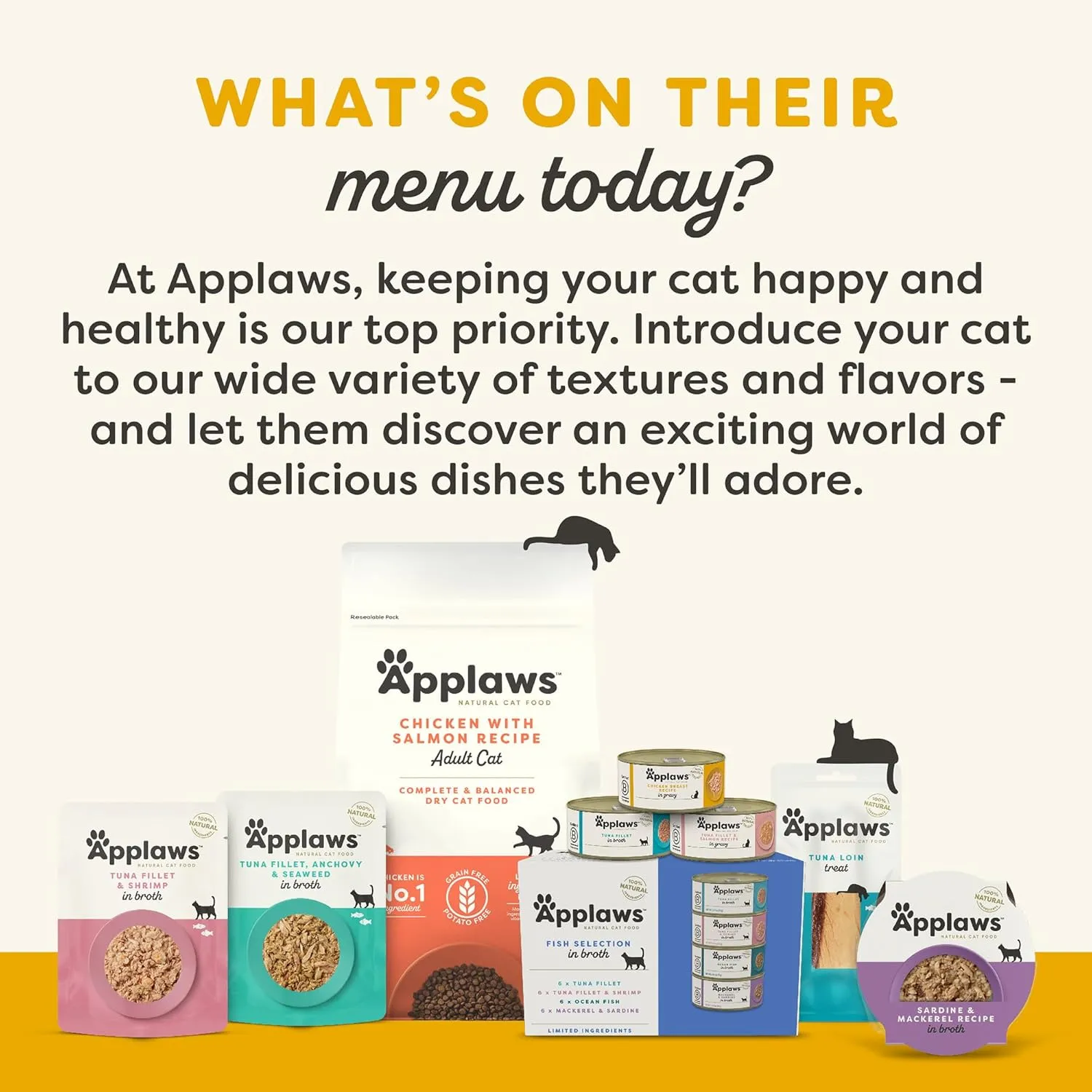 Applaws Natural Wet Cat Food in Gravy, Limited Ingredient Canned Cat Food, Wet Food for Cats with No Artificial Additives, Chicken Breast & Turkey in Gravy (24 x 2.47 oz Cans)