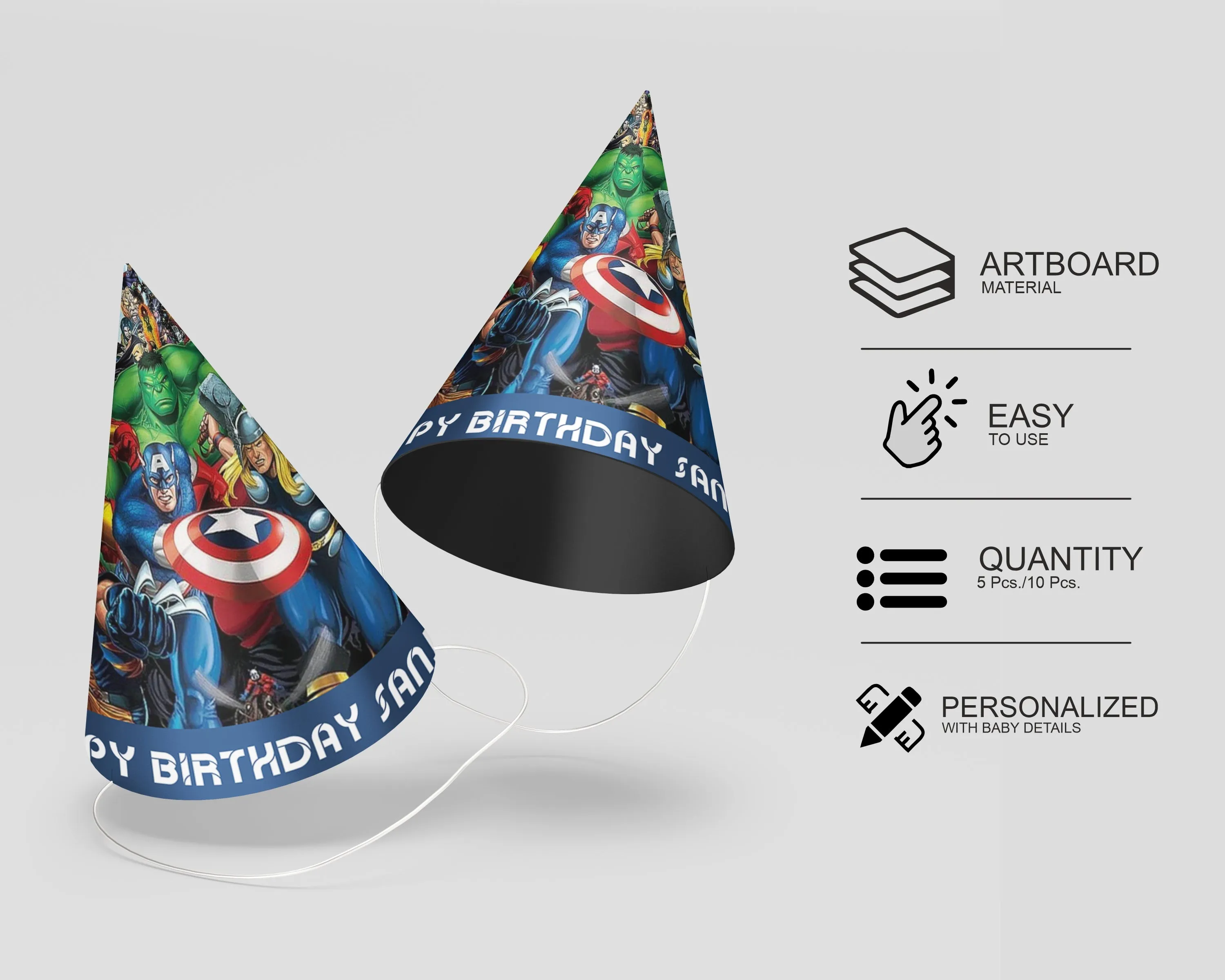 Avengers Theme Personalized Hat
