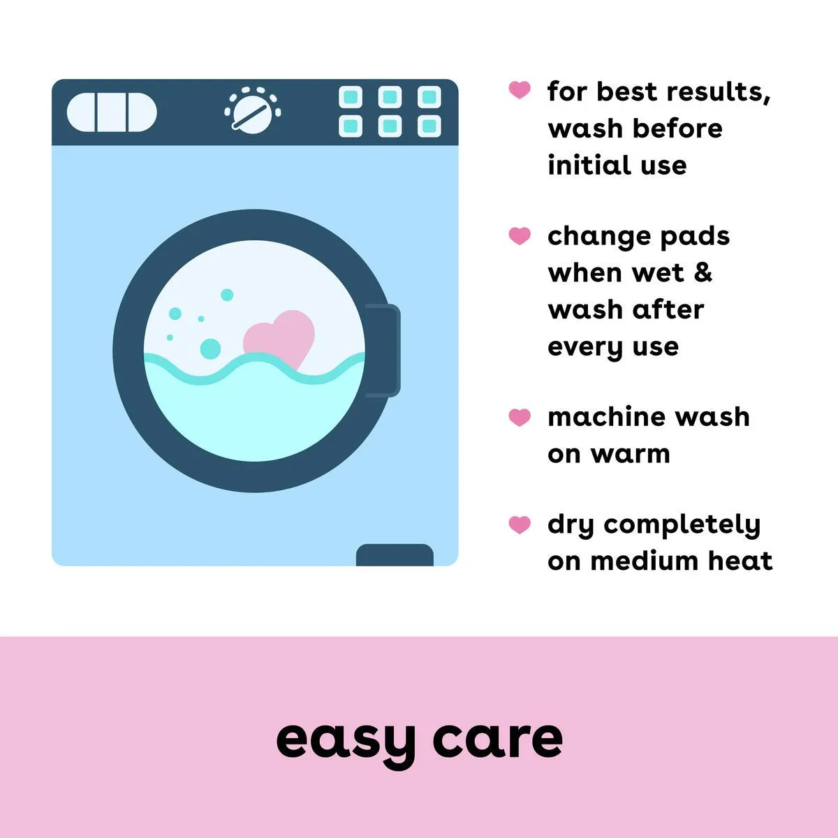 Bamboobies Nursing Pads for Breastfeeding | Reusable Breast Pads | Perfect Baby Shower Gifts | 4 Overnight Pairs