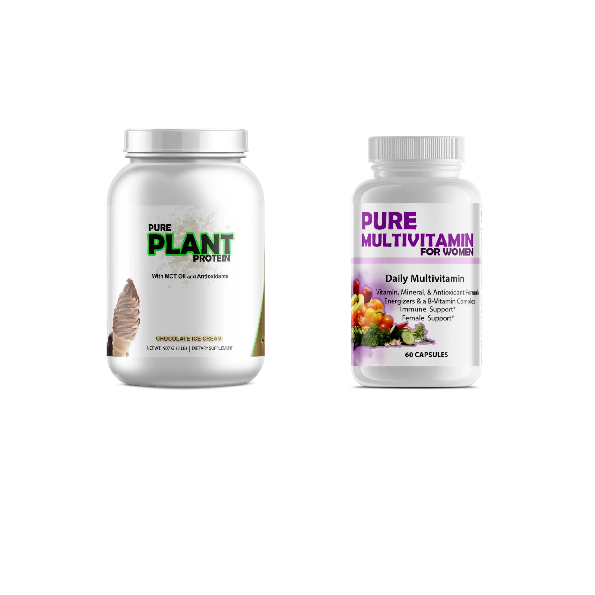 Bundled: Multivitamins   Protein