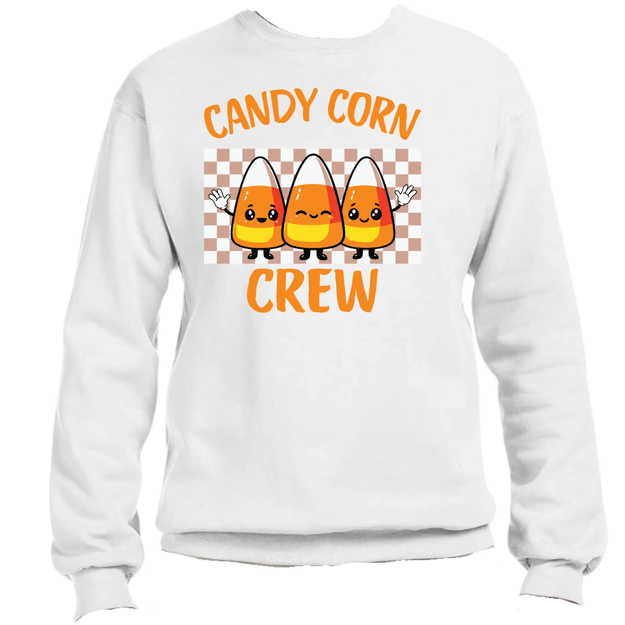 Candy Corn Crew Unisex Halloween Sweater – Cozy Fit, Sweet & Spooky Graphic