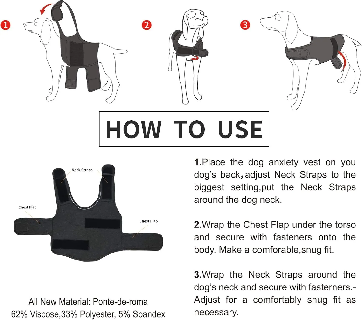 Comfort Dog Anxiety Relief Coat, Dog Anxiety Calming Vest Wrap for Thunderstorm,Travel,4th of July Fireworks,Vet Visits,Separation Anxiety Relief for Dogs (Small (Pack of 1), Gray)