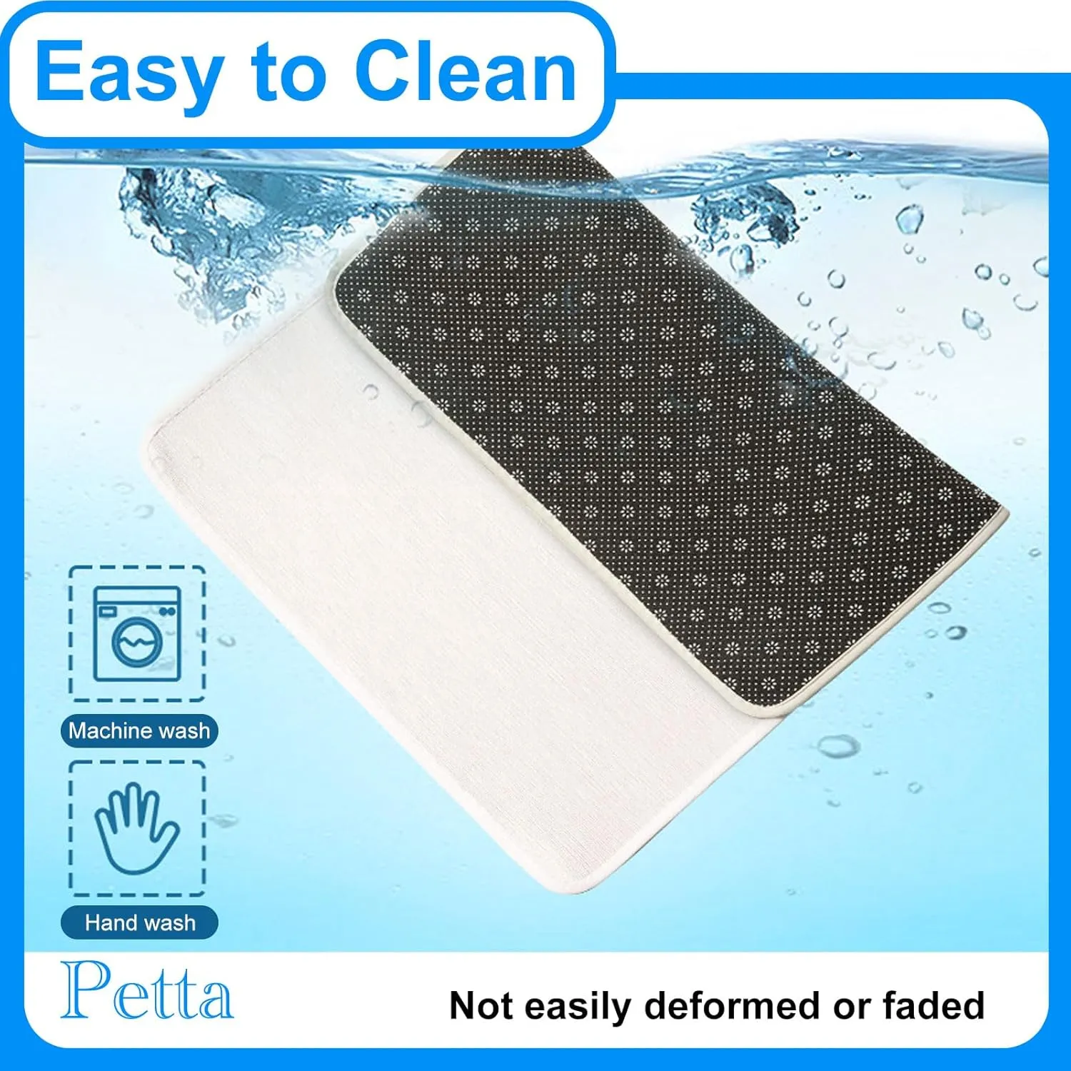 Cooling Mat for Cats, Pet Cool Mats for Pups,Dogs and Cats use in Crate, Kennel, Bed, Sofa, Machine Washable, Durable, Dark Gray 17.7 x 23.6 Inches