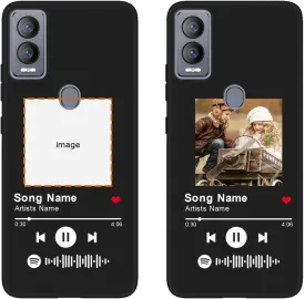 Custom Spotify Code Photo Phone Case for Cricket Magic 5G/AT&T Propel 5G Customized Personalized Music Player Song Plaque Image Text Picture Shockproof Protective Cover Shell
