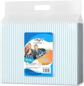 DAFI Disposable Bed Pads Extra Large 36x 36(40 Count) Adult Incontinence Underpads, Effective Odor Control Pee Pads, Chucks Pads, Super Absorbent Protection for Elderly, Adults, Baby