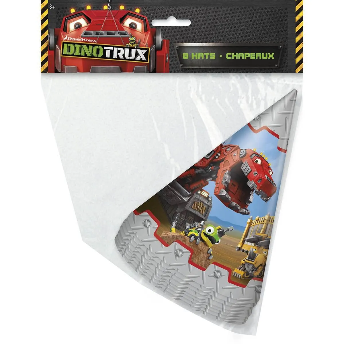 Dinotrux Party Hats (8 per Pack)