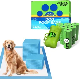Dog Pee Pads (36x36-30ct) and Dog Poop Bags (240pcs)