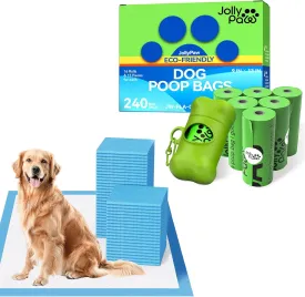 Dog Pee Pads (36x36-50ct) and Dog Poop Bags (240pcs)