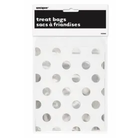 Dots Loot Party Bags - Silver