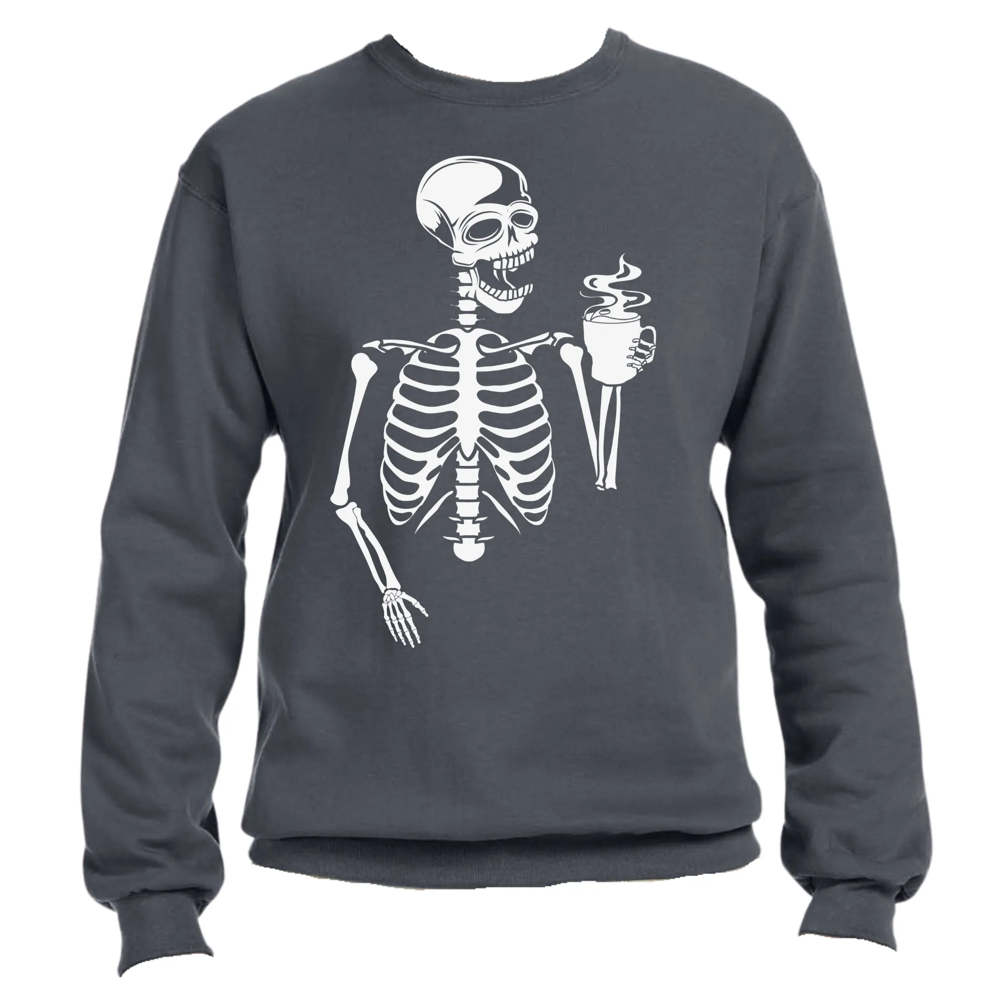 Drinking Skeleton Unisex Halloween Sweater – Cozy Fit, Fun & Spooky Graphic