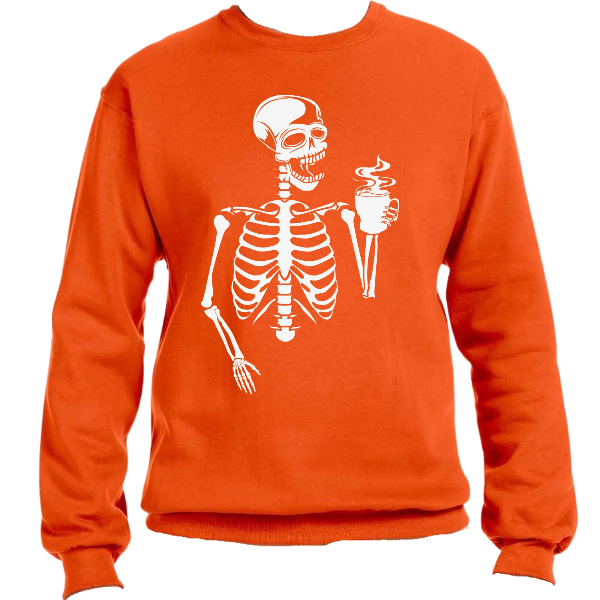 Drinking Skeleton Unisex Halloween Sweater – Cozy Fit, Fun & Spooky Graphic