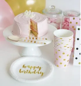 Gold Polka Dot Treat Bags, Set of 12 Gold Foil Treat Boxes, Great for Birthday Party & Shower Favors!