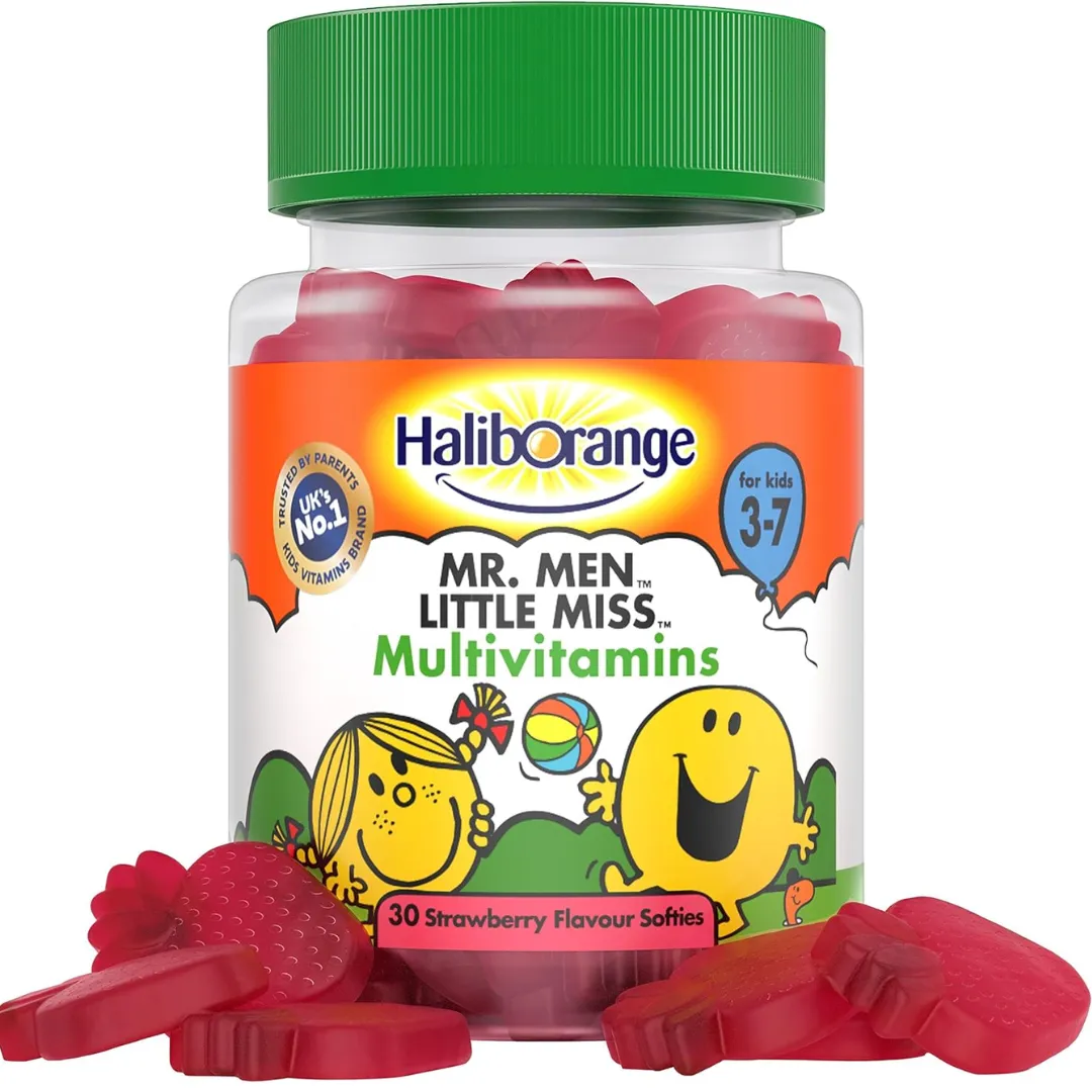 Haliborange Kids Mr. Men Little Miss Multivitamins Strawberry Softies, Capsules 30 (T)
