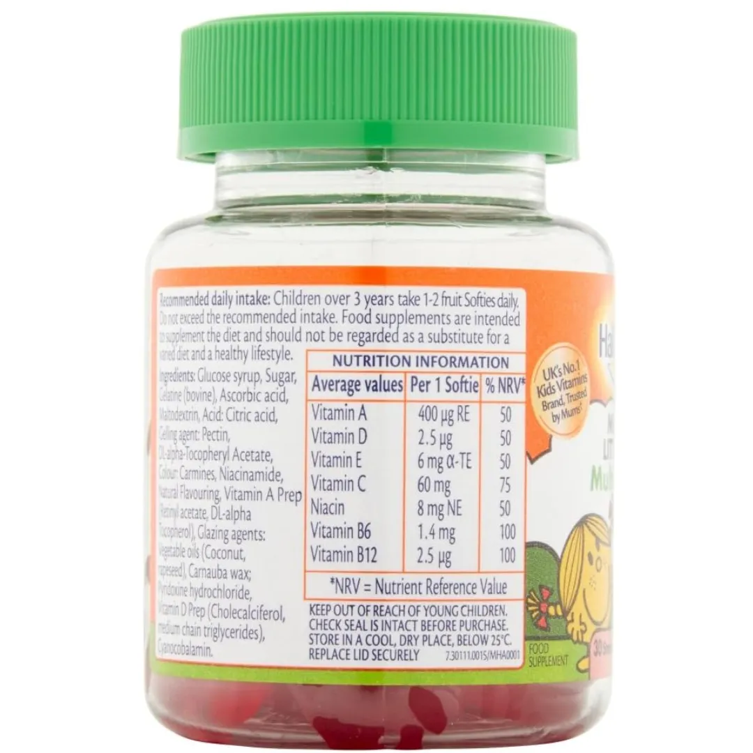Haliborange Kids Mr. Men Little Miss Multivitamins Strawberry Softies, Capsules 30 (T)