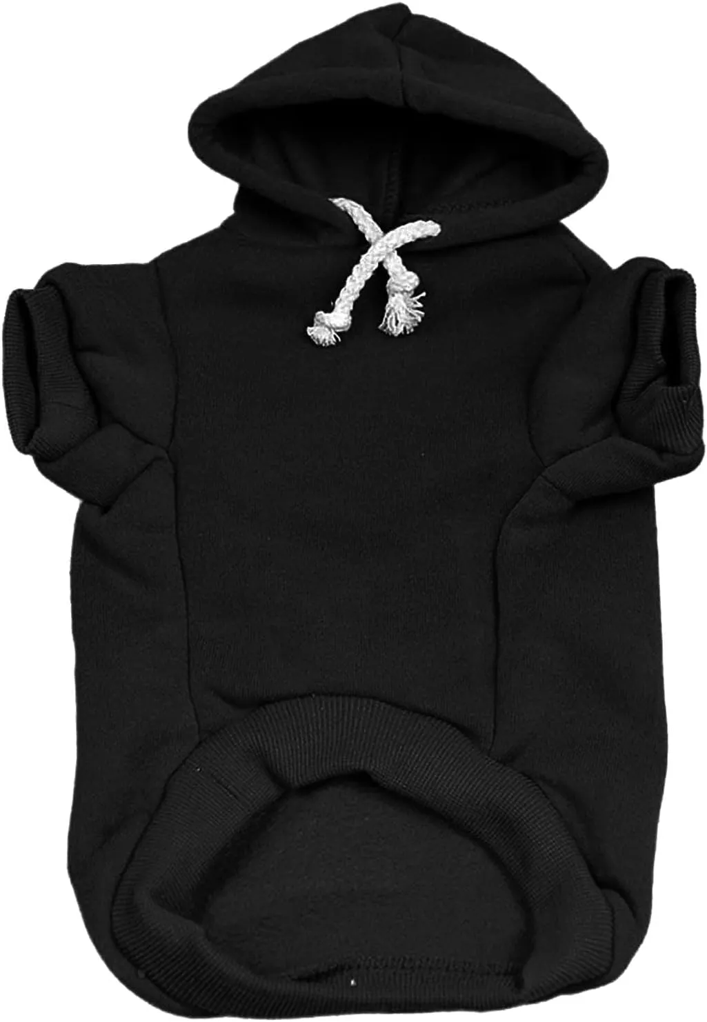 Happy Birthday Mommy! Dog Hoodie Fleece Lined Pullover Sweatshirt with Leash Hole (Black, Small 169)