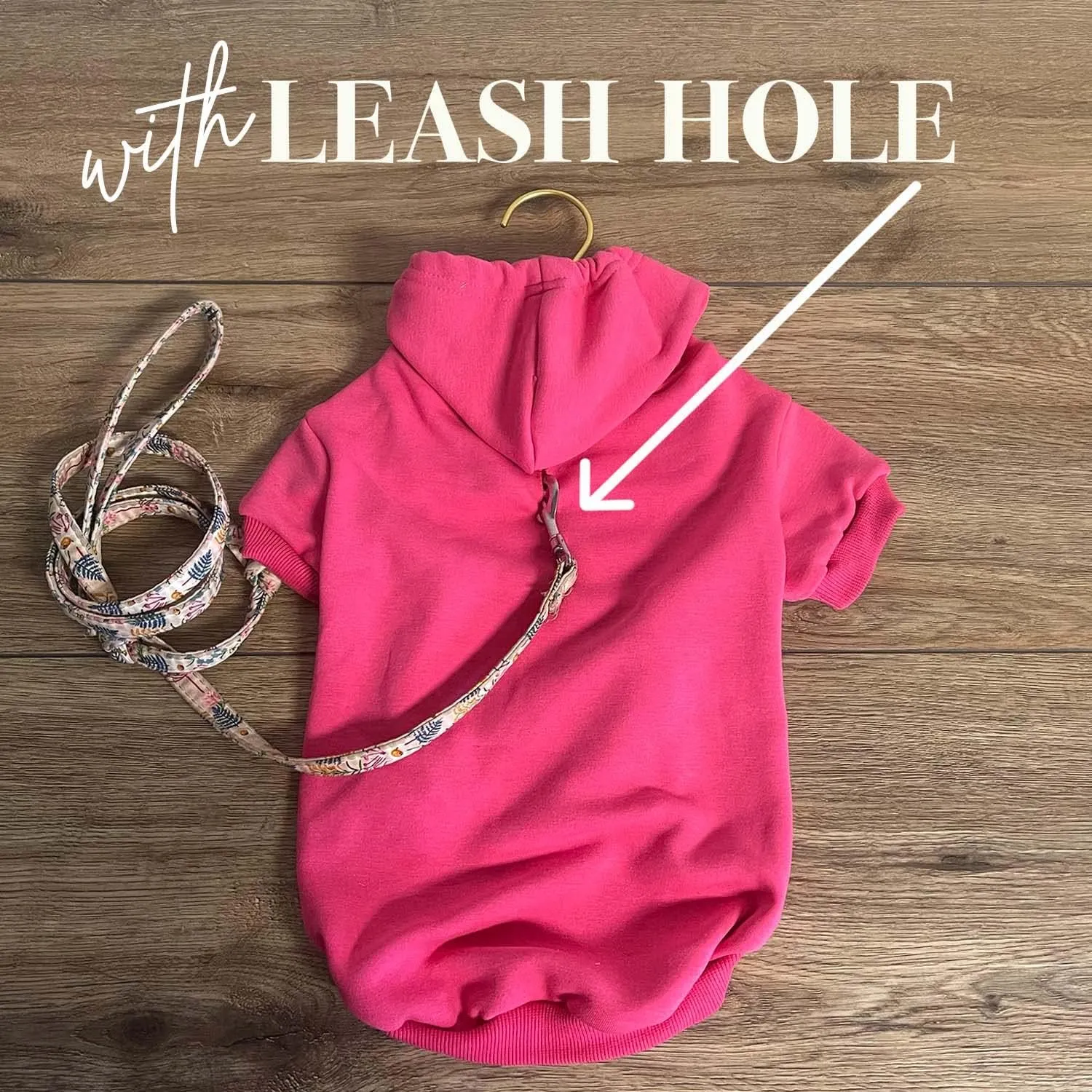 Happy Birthday Mommy! Dog Hoodie Fleece Lined Pullover Sweatshirt with Leash Hole (Black, Small 169)