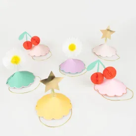 Happy Icons Party Hats (x 6)