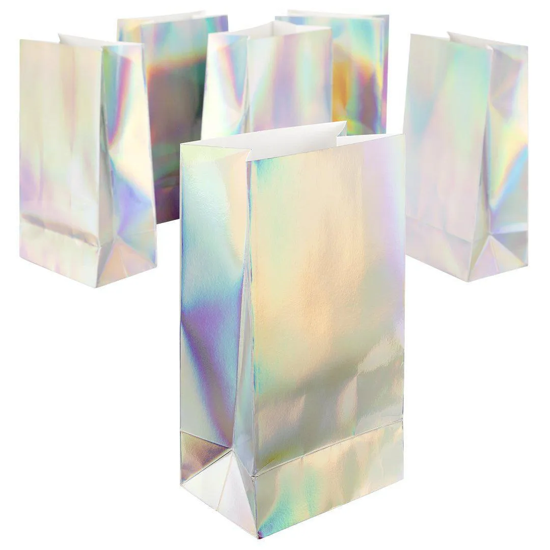 Iridescent Holographic Party Treat Bags