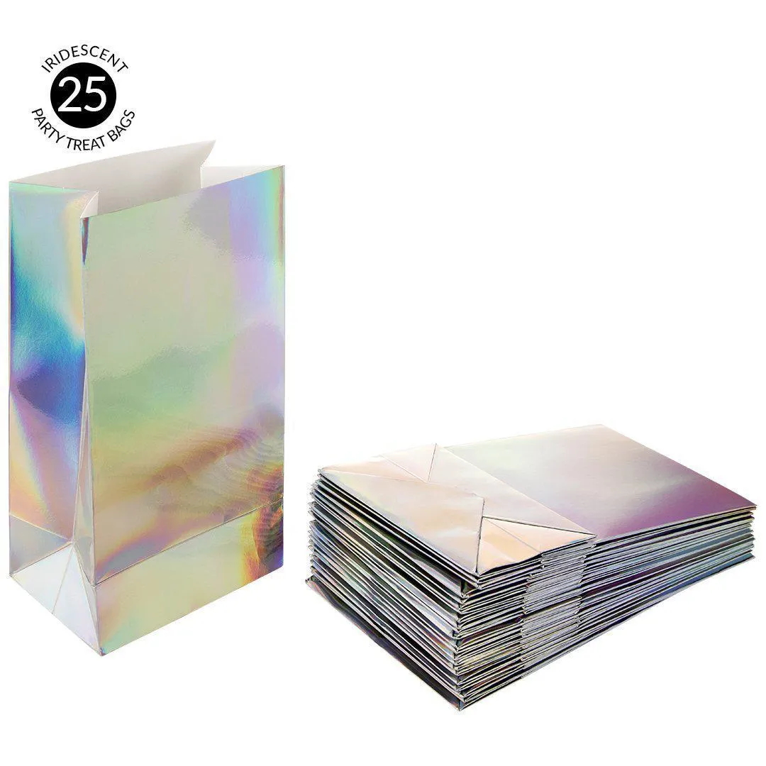 Iridescent Holographic Party Treat Bags