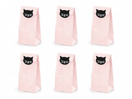 Kitty Cat Treat Bags -6 pk S5057