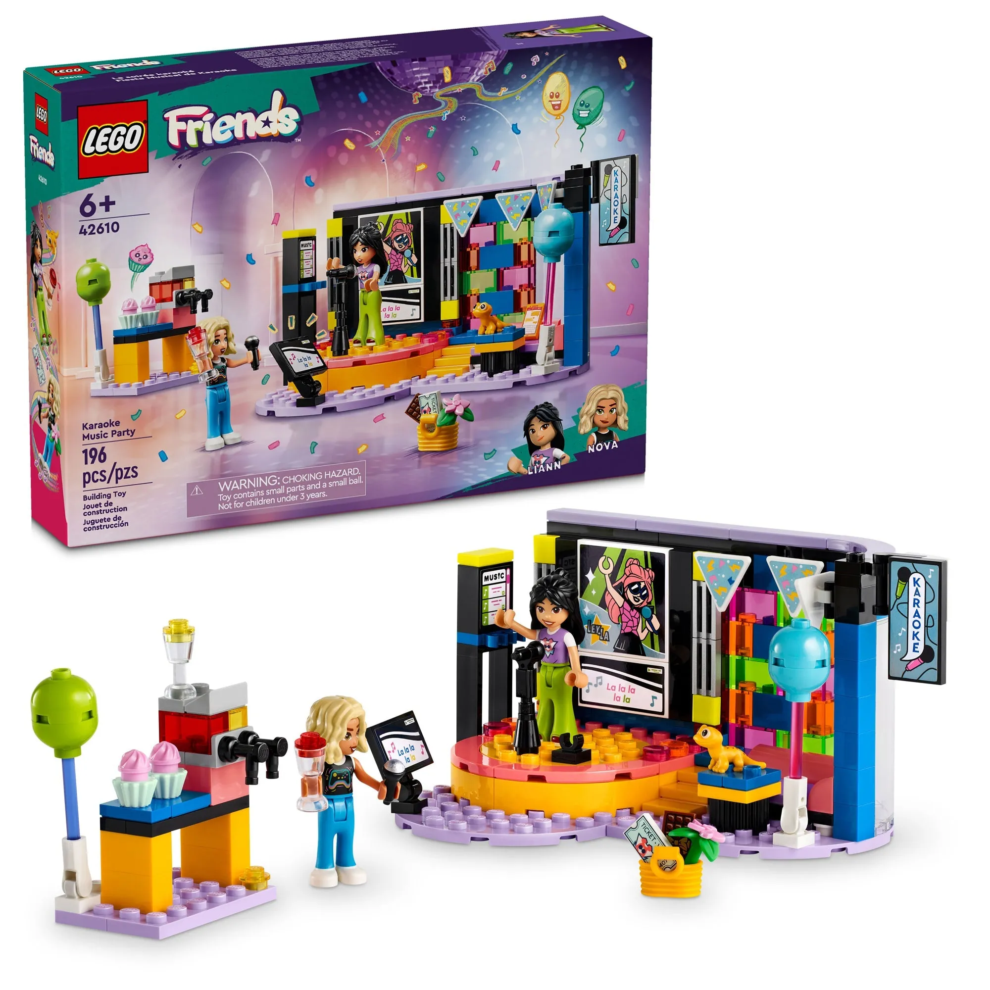 LEGO Friends Karaoke Music Party, 42610, Ages 6 , 196 Pieces