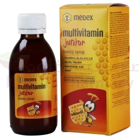 Medex Multivitamins Junior Honey Syrup 150 ML
