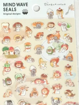 [MIND WAVE] Okaburineko Cat sticker sheet
