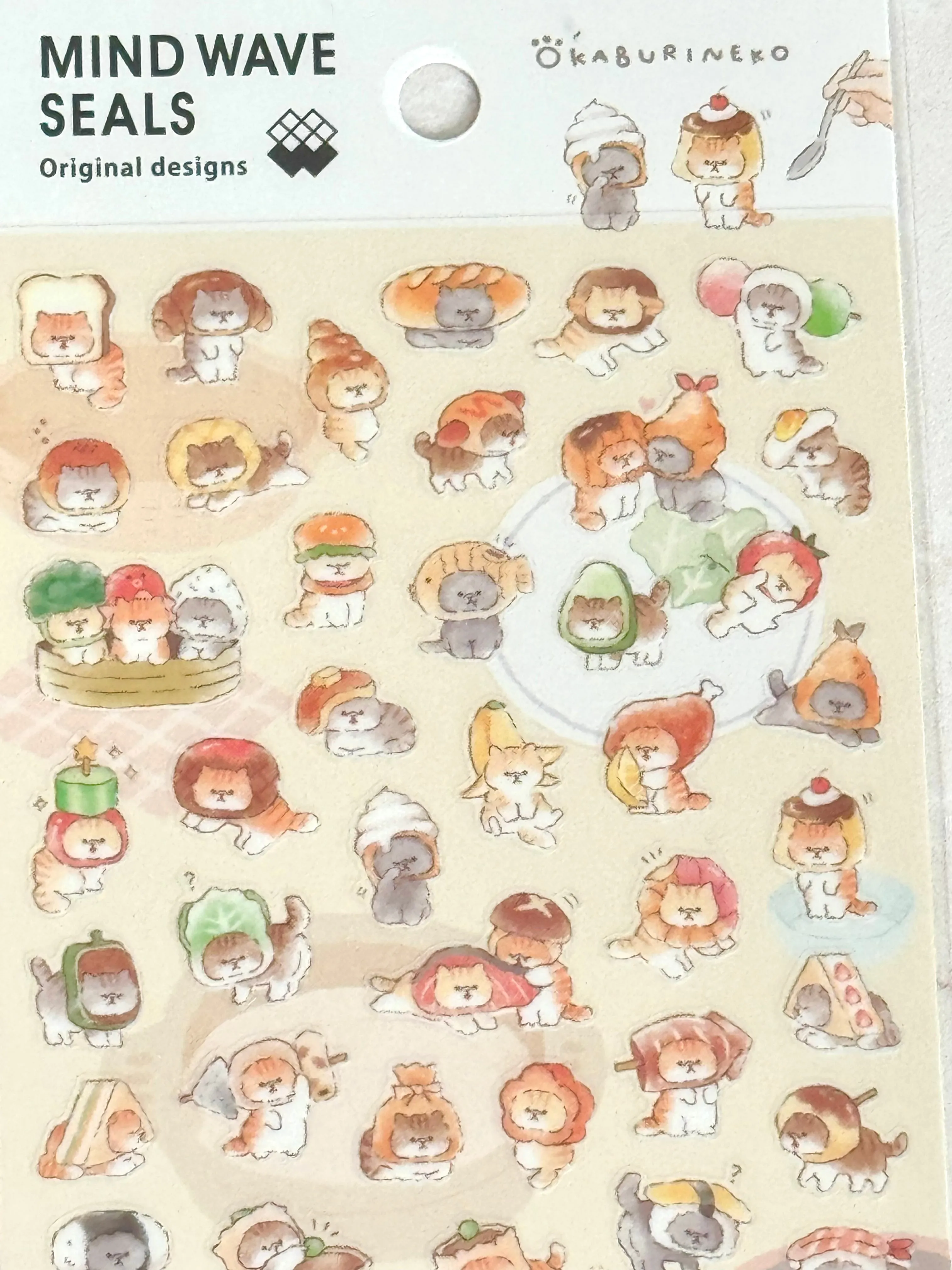 [MIND WAVE] Okaburineko Cat sticker sheet