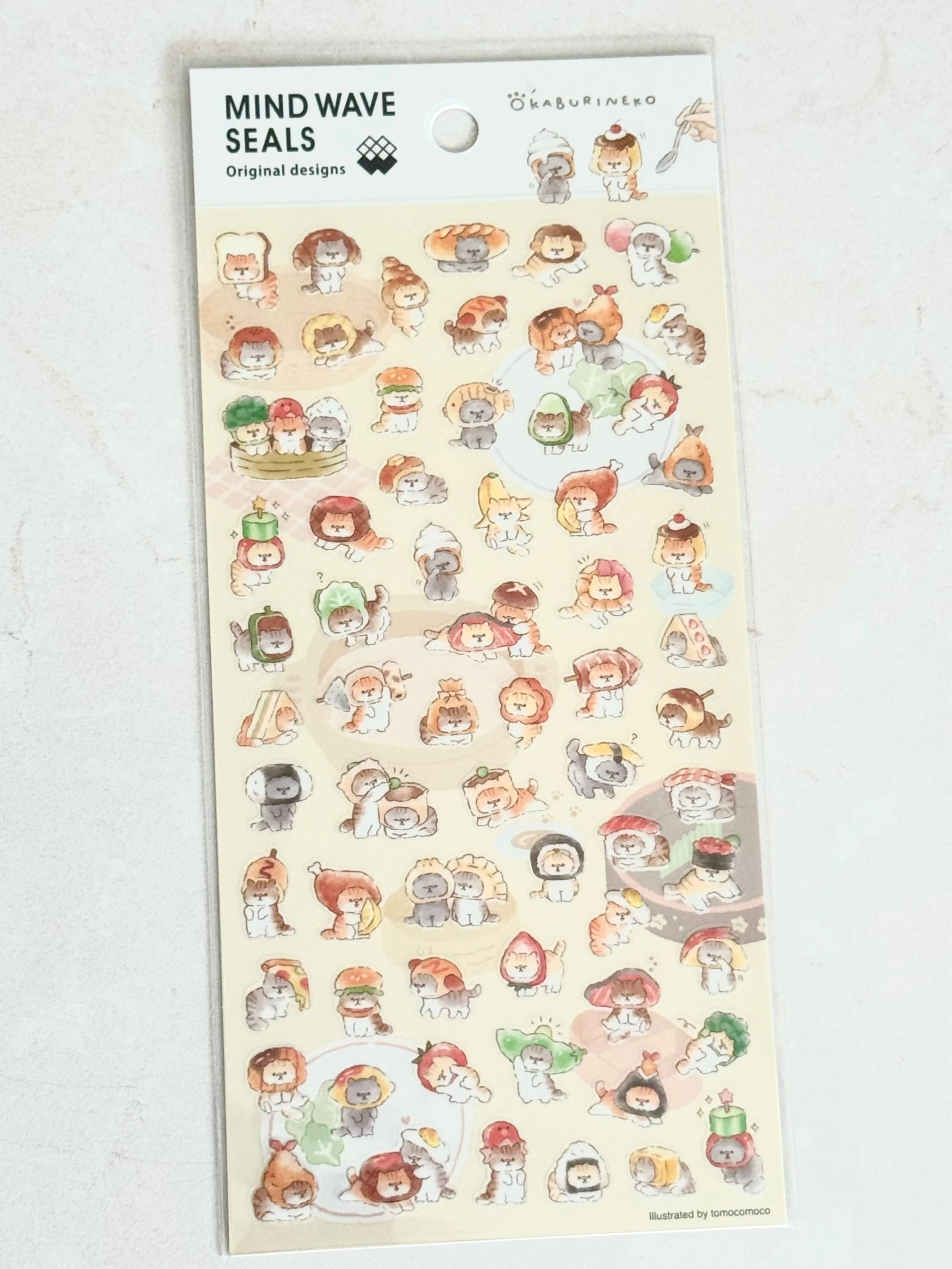 [MIND WAVE] Okaburineko Cat sticker sheet