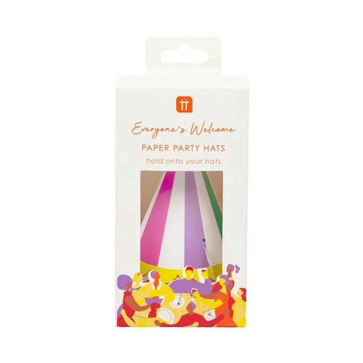 Multi-Colored Mini Party Hats - 8 Pack S5015 S5031 S5035