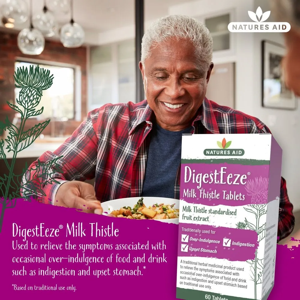 Natures Aid DigestEeze (Milk Thistle) 60 Tablets