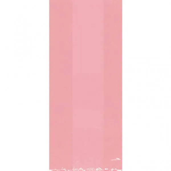 New Pink Cellophane Bag, Large | 25 ct