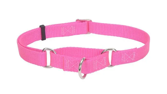 No Slip Adjustable Nylon Collar; available in 3 sizes and 2 colours
