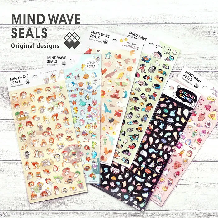 Okaburineko Mind Wave Seal Sticker