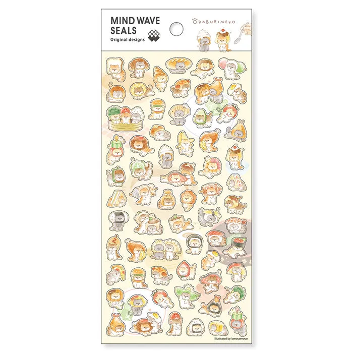 Okaburineko Mind Wave Seal Sticker